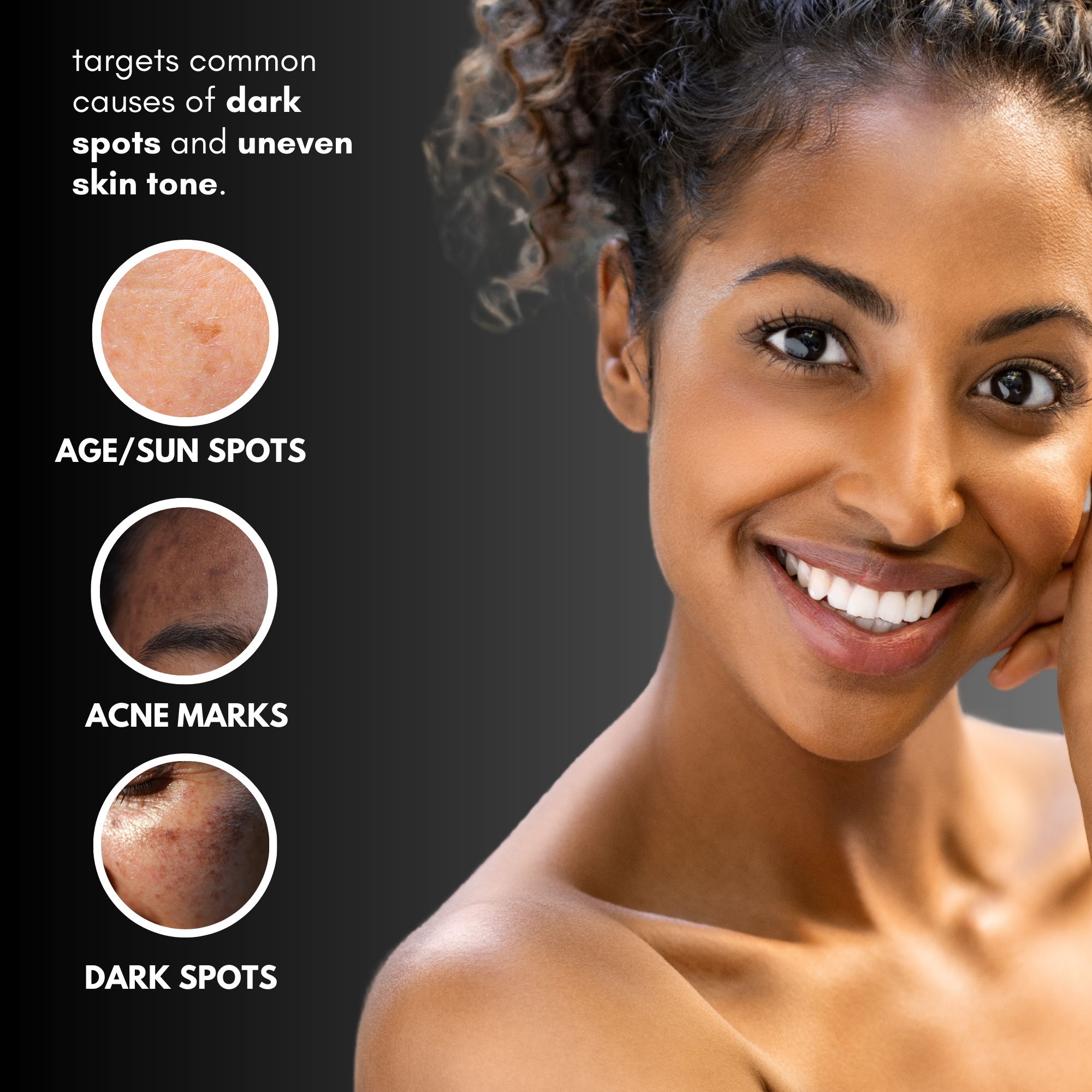 kojic acid serum targeting dark spots